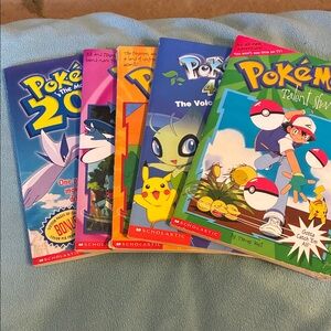 Scholastic Pokemon Adventure Book Set - Blue, Red, Yellow Covers 5 books!